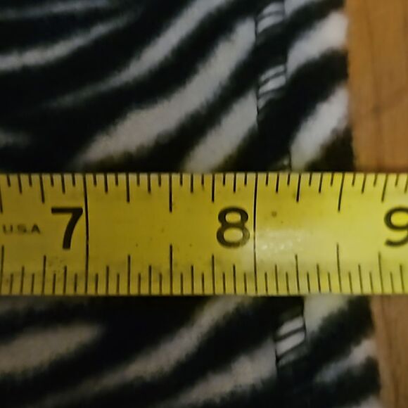 Black and White Zebra Print Fringed Scarf | NWT Viscose Wrap - Picture 6 of 6